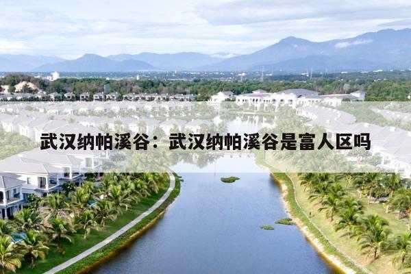 武汉纳帕溪谷:武汉纳帕溪谷是富人区吗